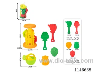 Beach Castle Hourglass Set 6pcs