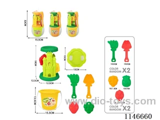 Beach Castle Hourglass Set 7pcs
