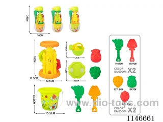 Beach Castle Hourglass Set 8pcs