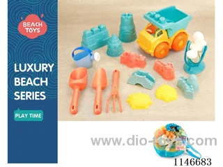 Soft Rubber Beach Bucket (15 pcs set)