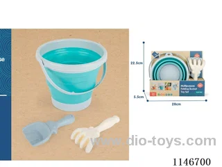 Round Folding Bucket Set of 3