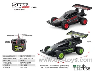 1:14 4ch rc car not included battery