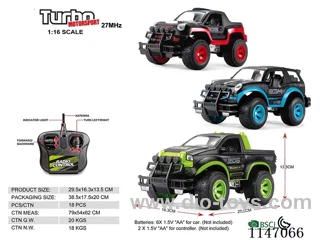 1:16 4ch rc car not included battery