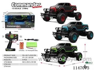 1:8 rc car included battery