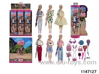 11.5 inch 9 jointed doll set