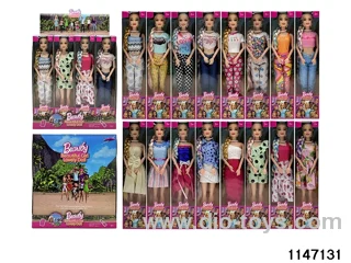 11.5 inch 9 jointed doll set
