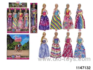 11.5 inch 9 jointed doll set