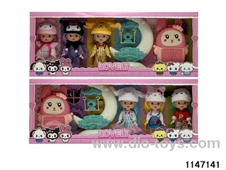 6 inch doll set