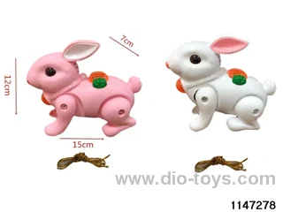 Battery operated lighted musical jumping bunny
