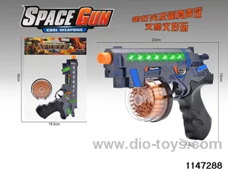 Sound Lights Bullets Spinning Guns