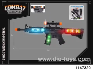Sound and light musical octave gun
