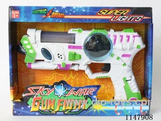 8-Light Flashing Gun (White)