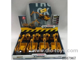 Inertial engineering earth-moving transporter with handles (box of 4), with movement