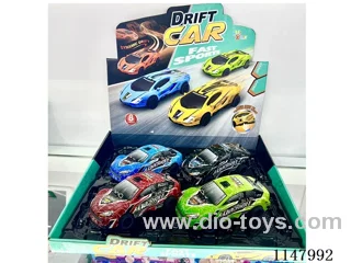 Drift flash sports car with light music (8PCS)