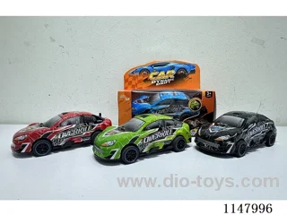 Inertia drift sports car with light music