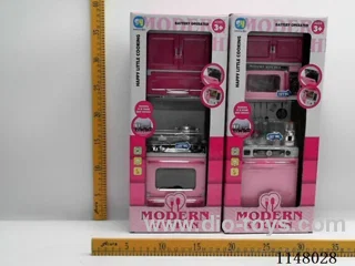 Pink solid colour kitchen set (2 models)