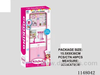 Pink solid colour kitchen, cooker set
