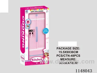 Pink solid colour kitchen, kitchen set