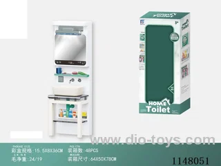 Light Blue Bathroom Play House Toys - Washstand