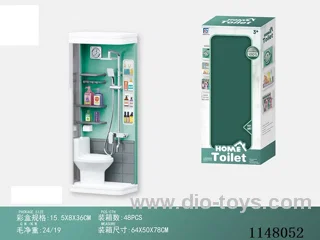Light Blue Bathroom Pretend Play-Shower Cubicle
