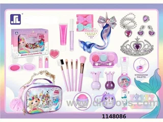 GIRLS DRESS UP MAKEUP MAKEUP DIY NAIL ART SET IN COLOR BOX
