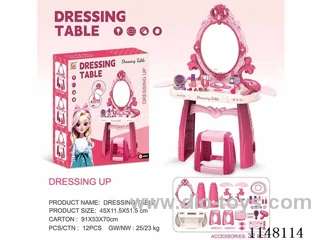 Dressing table with light and music/3*AA not included