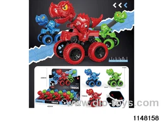 Dual Inertia Telescopic Dinosaur Car