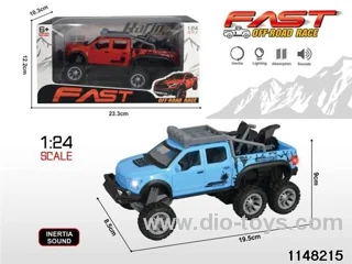 Inertia pick-up truck with motorbike (electricity included)