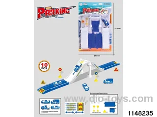 Railway car park set