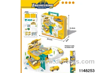 Railway car park set