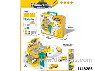 Railway car park set