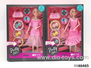 11.5 inch 9 joints doll set