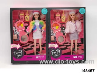 11.5 inch 9 joints doll set