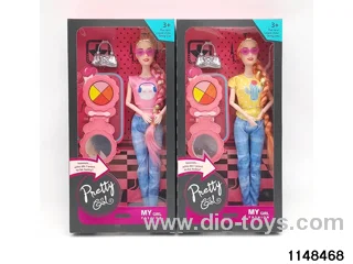 11.5 inch 9 joints doll set