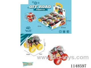 inertia car with light 12PCS