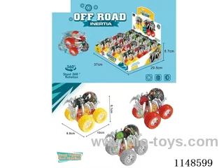 inertia car with light 12PCS