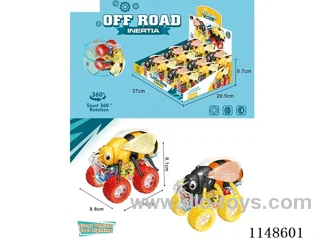 inertia car with light 12PCS