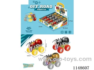 inertia car with light 12PCS