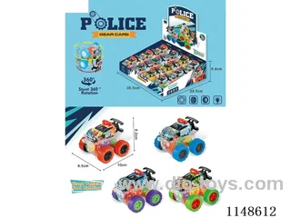 inertia car with light 12PCS