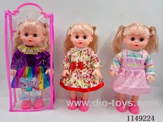 14’ Empty body doll with straight feet and 4-voice IC
