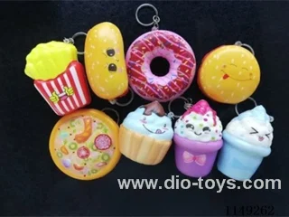 8 Food Slow Rebound Keychains