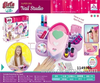 Butterfly nail pretty machine toy in color box