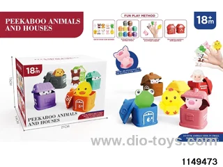Soft Plastic Animal Pairing House 10PCS