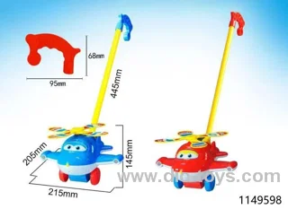 Hand push toy in opp bag