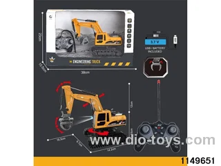 1:22 27MHz 6ch RC Construction Vehicle with Lights
