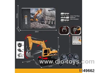 1:22 27MHz 6ch 4 in1 RC Construction Vehicle with Lights
