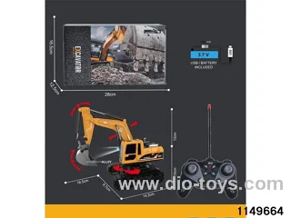 1:22 27MHz 6ch RC Construction Vehicle with Lights