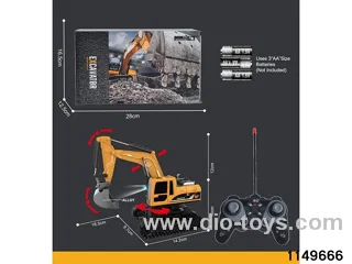 1:22 27MHz 6ch RC Construction Vehicle with Lights