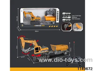 1:22 27MHz 6ch RC Construction Vehicle with Lights