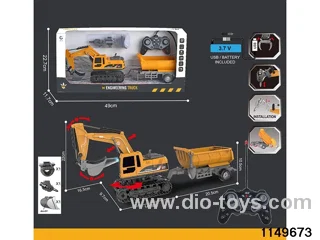 1:22 27MHz 6ch RC Construction Vehicle with Lights